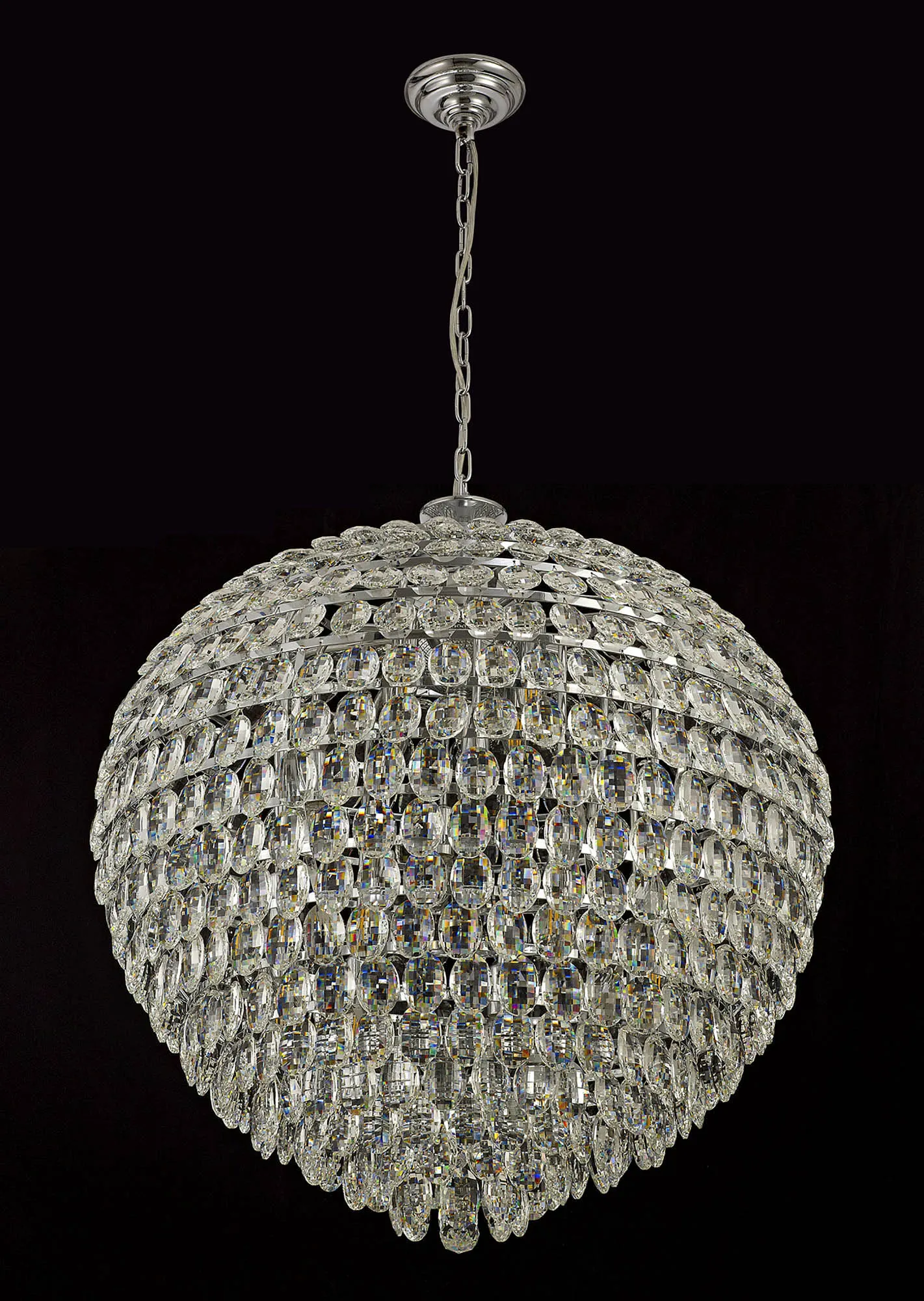 Coniston Pendant 16 Light (46kg) Polished Chrome IL32809  Diyas Coniston Polished Chrome